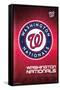 MLB Washington Nationals - Logo 16-Trends International-Framed Stretched Canvas