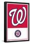MLB Washington Nationals - Logo 22-Trends International-Framed Poster