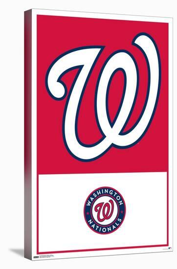 MLB Washington Nationals - Logo 22-Trends International-Stretched Canvas