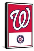 MLB Washington Nationals - Logo 22-Trends International-Framed Stretched Canvas