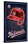 MLB Washington Nationals - Neon Helmet 23-Trends International-Stretched Canvas