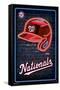MLB Washington Nationals - Neon Helmet 23-Trends International-Framed Stretched Canvas