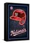 MLB Washington Nationals - Neon Helmet 23-Trends International-Framed Stretched Canvas