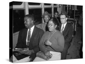 MLK Abernathy Ride Bus 1956-Harold Valentine-Stretched Canvas