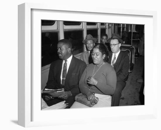 MLK Abernathy Ride Bus 1956-Harold Valentine-Framed Photographic Print