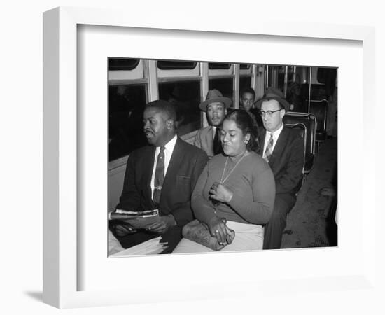 MLK Abernathy Ride Bus 1956-Harold Valentine-Framed Photographic Print