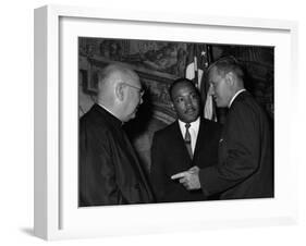 MLK Spellman Rockefeller 1962-Associated Press-Framed Premium Photographic Print