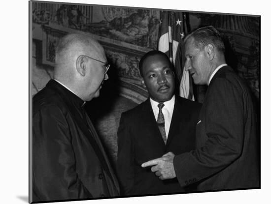 MLK Spellman Rockefeller 1962-Associated Press-Mounted Premium Photographic Print