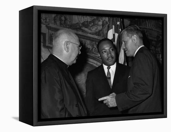 MLK Spellman Rockefeller 1962-Associated Press-Framed Stretched Canvas