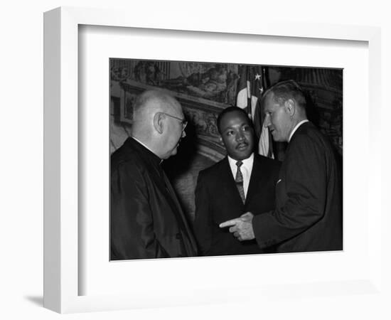 MLK Spellman Rockefeller 1962-Associated Press-Framed Photographic Print