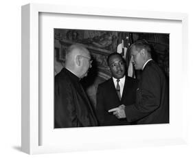 MLK Spellman Rockefeller 1962-Associated Press-Framed Photographic Print