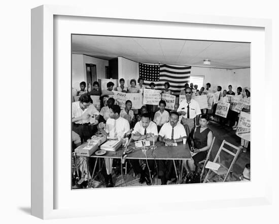 MLK St Augustine Boycott 1964-null-Framed Premium Photographic Print