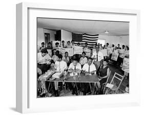 MLK St Augustine Boycott 1964-null-Framed Premium Photographic Print