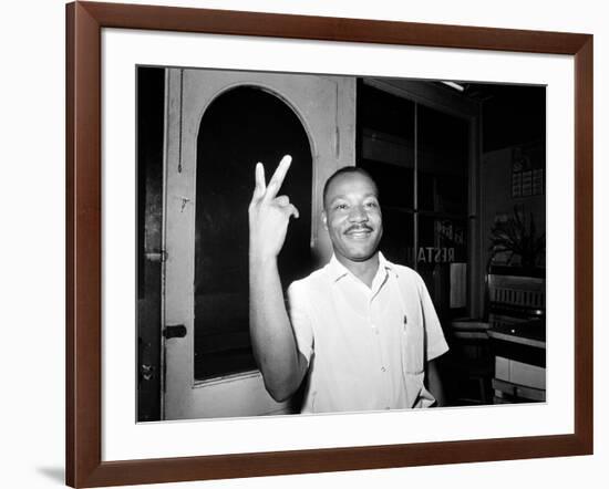 MLK St Augustine Boycott 1964-null-Framed Photographic Print