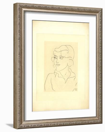 Mlle Annelies Nelck-Henri Matisse-Framed Premium Edition