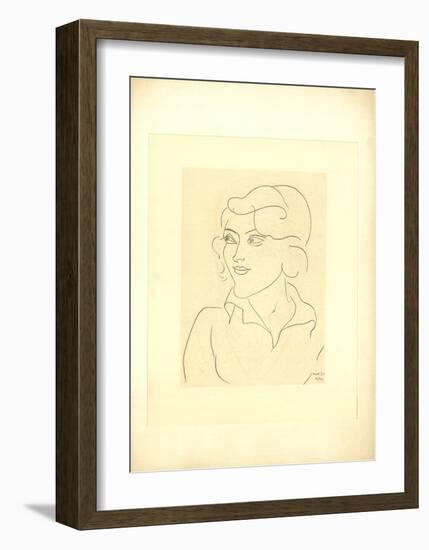 Mlle Annelies Nelck-Henri Matisse-Framed Premium Edition