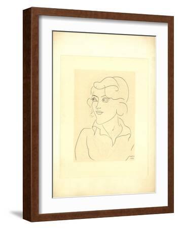 Mlle Annelies Nelck-Henri Matisse-Framed Premium Edition