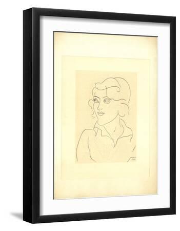 Mlle Annelies Nelck-Henri Matisse-Framed Premium Edition