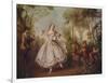 'Mlle. Camargo Dancing', 1730, (c1915)-Nicolas Lancret-Framed Giclee Print