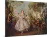 'Mlle. Camargo Dancing', 1730, (c1915)-Nicolas Lancret-Mounted Giclee Print