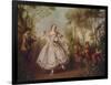 'Mlle. Camargo Dancing', 1730, (c1915)-Nicolas Lancret-Framed Giclee Print