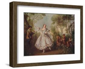 'Mlle. Camargo Dancing', 1730, (c1915)-Nicolas Lancret-Framed Giclee Print