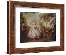 'Mlle. Camargo Dancing', 1730, (c1915)-Nicolas Lancret-Framed Giclee Print