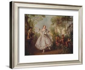 'Mlle. Camargo Dancing', 1730, (c1915)-Nicolas Lancret-Framed Giclee Print