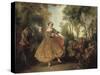 Mlle Camargo Dancing-Nicolas Lancret-Stretched Canvas