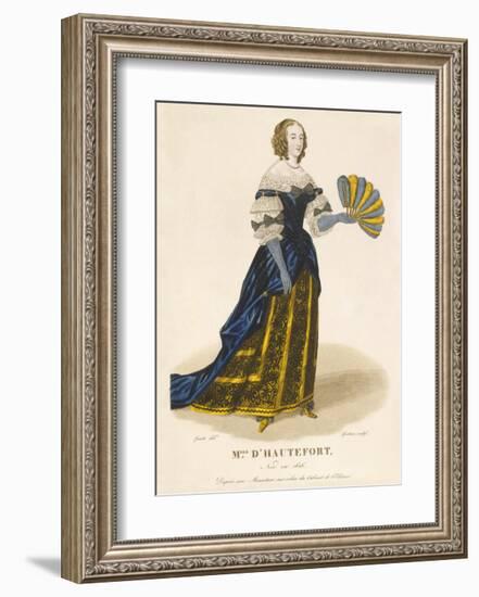 Mlle d' Hautefort-Louis-Marie Lante-Framed Premium Giclee Print