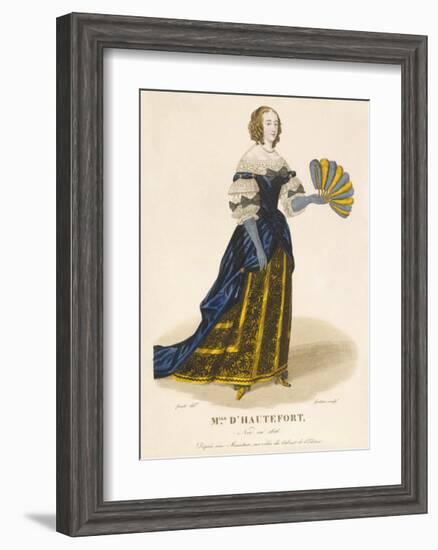 Mlle d' Hautefort-Louis-Marie Lante-Framed Premium Giclee Print