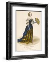 Mlle d' Hautefort-Louis-Marie Lante-Framed Premium Giclee Print