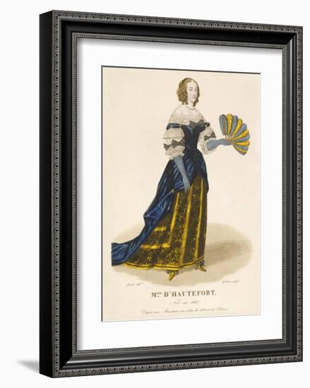 Mlle d' Hautefort-Louis-Marie Lante-Framed Premium Giclee Print