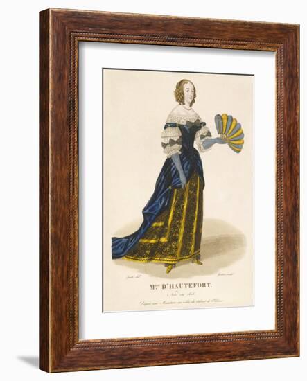 Mlle d' Hautefort-Louis-Marie Lante-Framed Premium Giclee Print