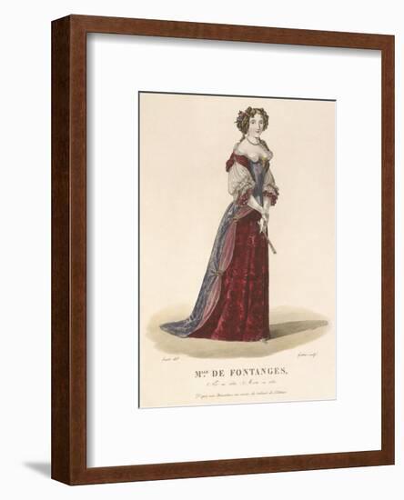 Mlle de Fontanges-Louis-Marie Lante-Framed Premium Giclee Print