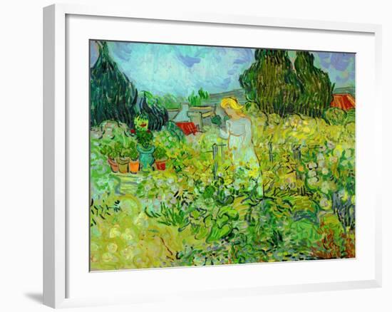 Mlle. Gachet dans son jardin a Auvers-sur-Oise (1890). Oil on canvas 46 x 55.5 cm R.F. 1954-13.-Vincent van Gogh-Framed Giclee Print