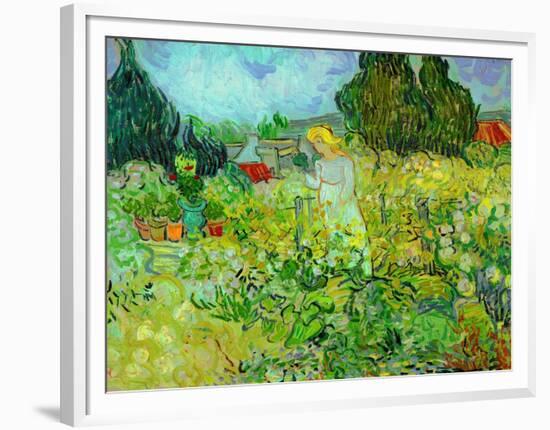 Mlle. Gachet dans son jardin a Auvers-sur-Oise (1890). Oil on canvas 46 x 55.5 cm R.F. 1954-13.-Vincent van Gogh-Framed Premium Giclee Print