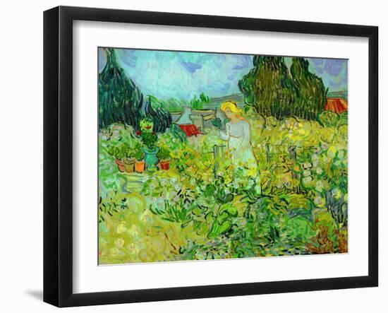 Mlle. Gachet dans son jardin a Auvers-sur-Oise (1890). Oil on canvas 46 x 55.5 cm R.F. 1954-13.-Vincent van Gogh-Framed Giclee Print