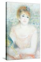 Mlle. Jeanne Samary. Date/Period: 1873/1883. Width: 47.7 cm. Height: 69.7 cm.-Pierre-Auguste Renoir-Stretched Canvas