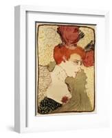 Mlle. Marcelle Lender, 1895-Henri de Toulouse-Lautrec-Framed Giclee Print