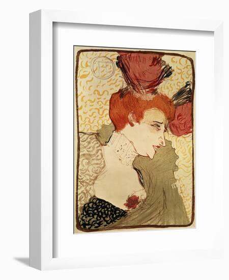 Mlle. Marcelle Lender, 1895-Henri de Toulouse-Lautrec-Framed Giclee Print