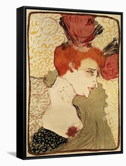 Mlle. Marcelle Lender, 1895-Henri de Toulouse-Lautrec-Framed Stretched Canvas