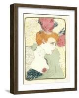 Mlle. Marcelle Lender En Buste-Henri de Toulouse-Lautrec-Framed Giclee Print