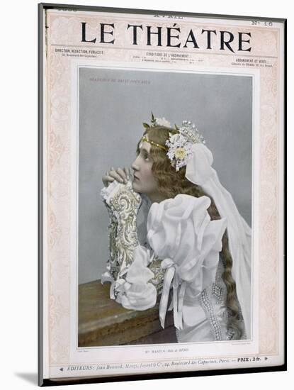 Mlle. Mastico as Hero in the Paris Production of Shakespeare's Much Ado About Nothing-null-Mounted Art Print
