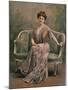 Mlle. Maud Amy in Pale Mauve Burn Out Velvet and Chiffon Toilette de Maison Designed by Drecoll-Paul Boyer-Mounted Photographic Print