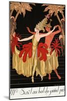 Mlle Sorel at the Grand Prix Ball-Georges Barbier-Mounted Giclee Print