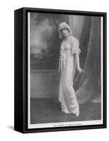 Mlle Vareska of the Theatre de l'Athenee in Her Night Attire-null-Framed Stretched Canvas