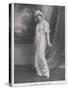 Mlle Vareska of the Theatre de l'Athenee in Her Night Attire-null-Stretched Canvas