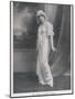 Mlle Vareska of the Theatre de l'Athenee in Her Night Attire-null-Mounted Photographic Print