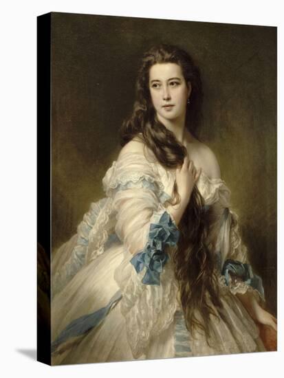 Mme Barbe de Rimsky-Korsakow-Franz Xaver Winterhalter-Stretched Canvas